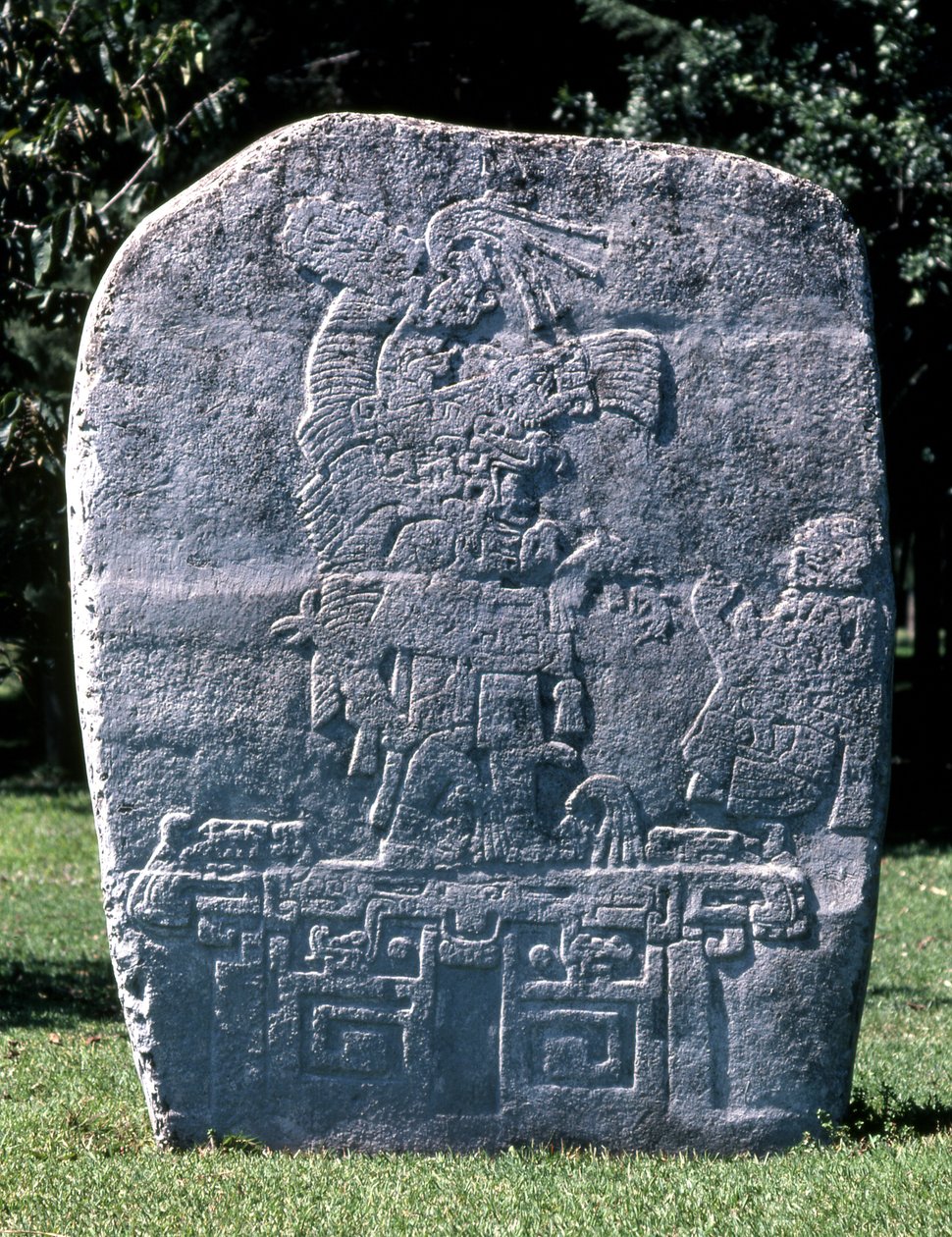 Stela, z El Meson, późny okres preklasyczny autorstwa Mexican School