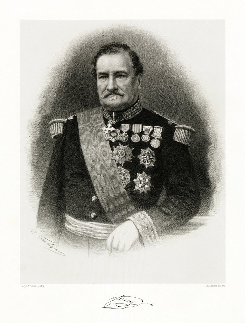 Élie Frédéric Forey, 1865-66 autorstwa Meyer and Pierson