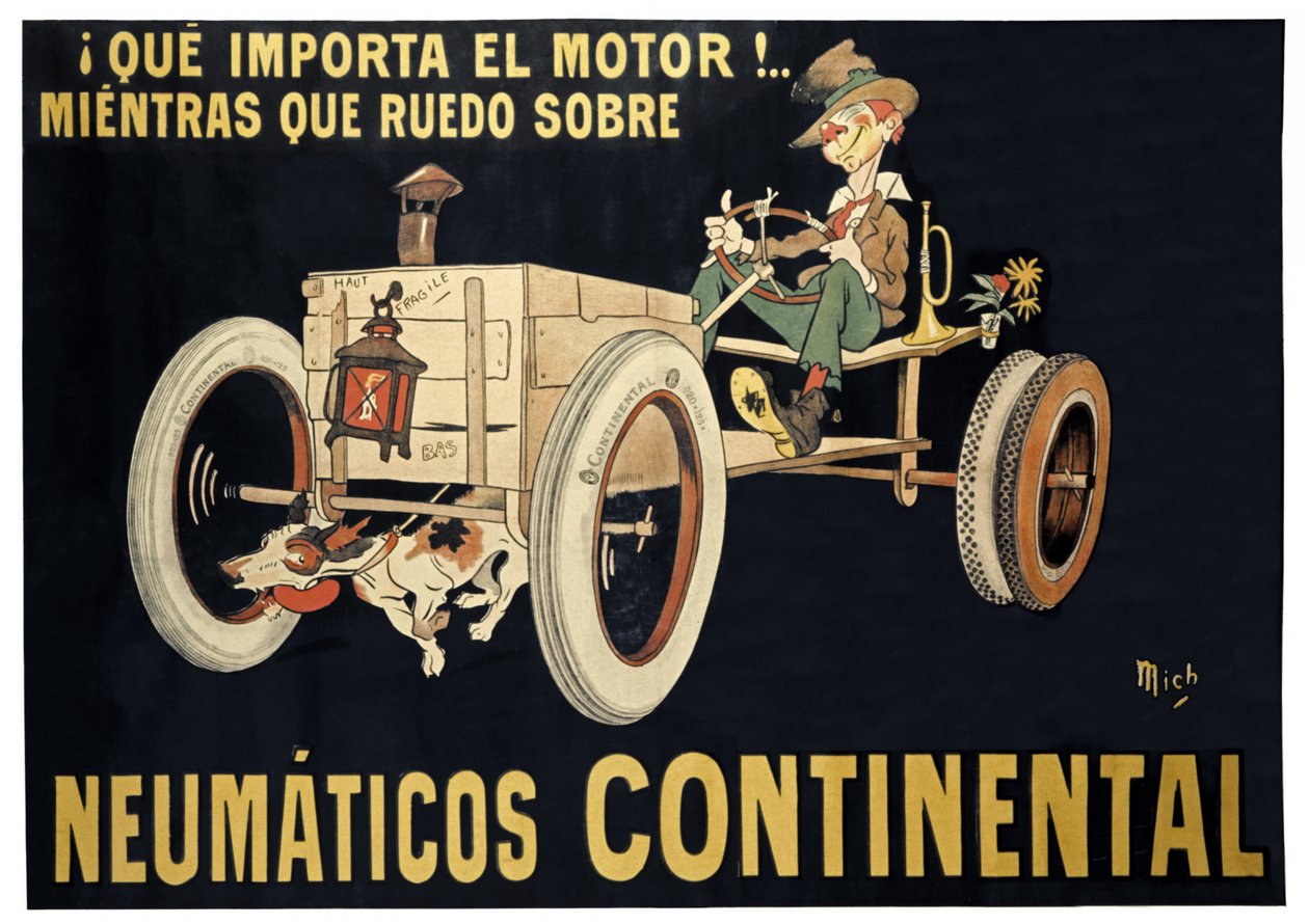 Opony Continental, ok. 1900 r. (druk) autorstwa Mich (1881 1923)