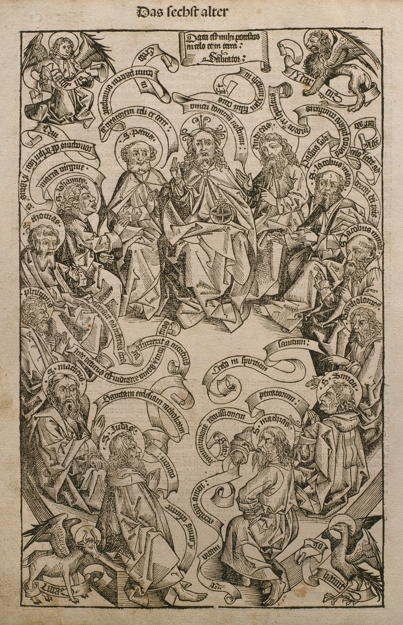 Bóg w chwale ze świętymi, ilustracja z 