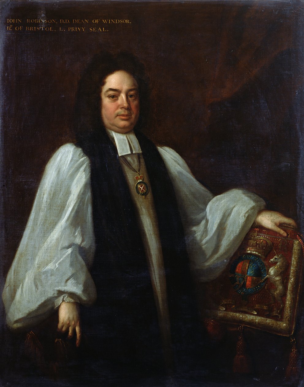 Portret biskupa Johna Robinsona (1650-1723) c.1711 autorstwa Michael Dahl