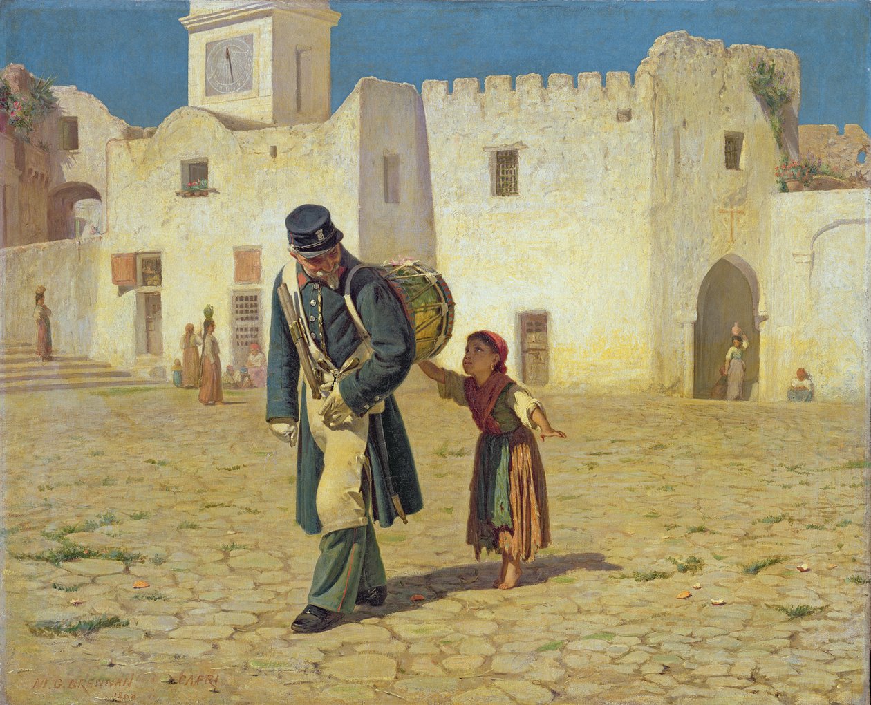 Trzepak do bębnów, 1867 autorstwa Michael George Brennan