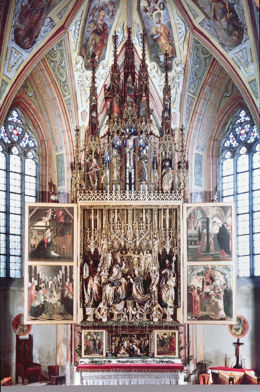 Ołtarz św. Wolfganga (drugi otwarcie) 1471-81 autorstwa Michael Pacher