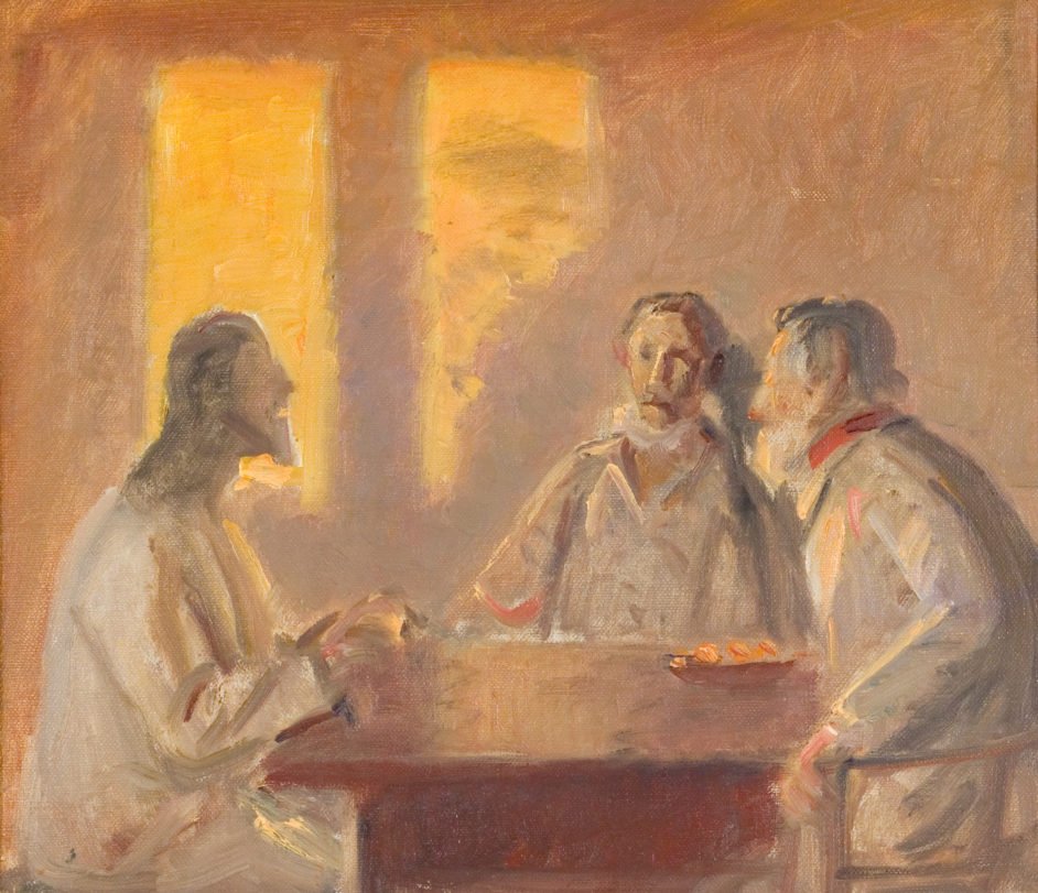 Chrystus w Emaus autorstwa Michael Peter Ancher