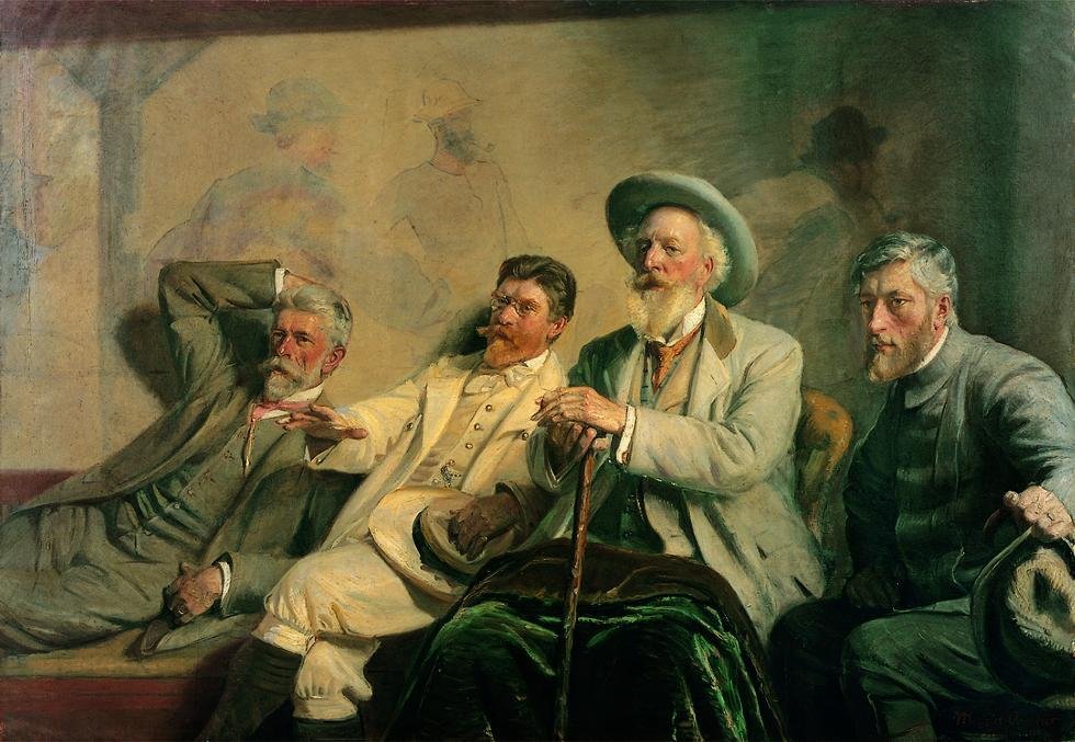 Sędziowie sztuki autorstwa Michael Peter Ancher