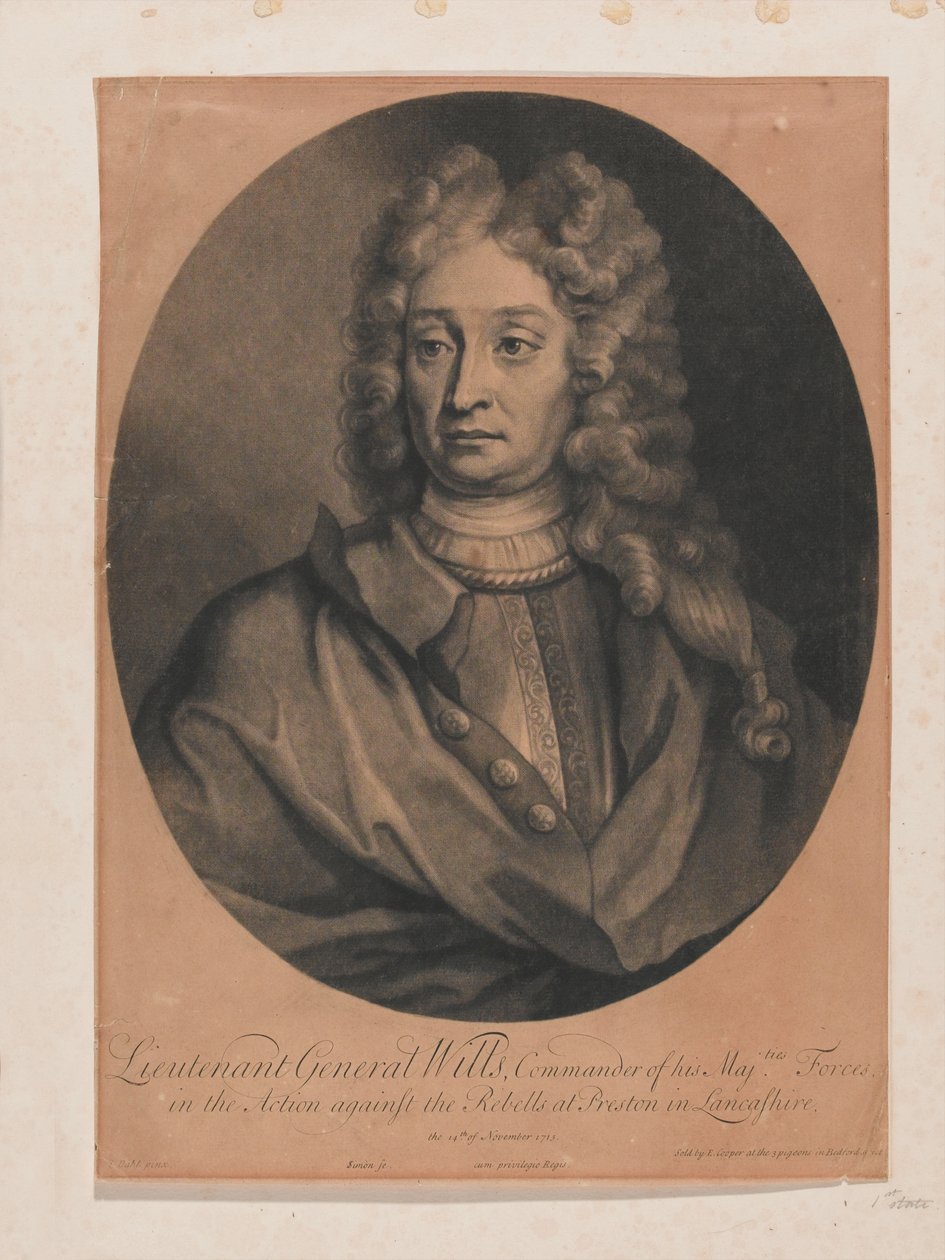 Generał porucznik Wills autorstwa Michael (after) Dahl