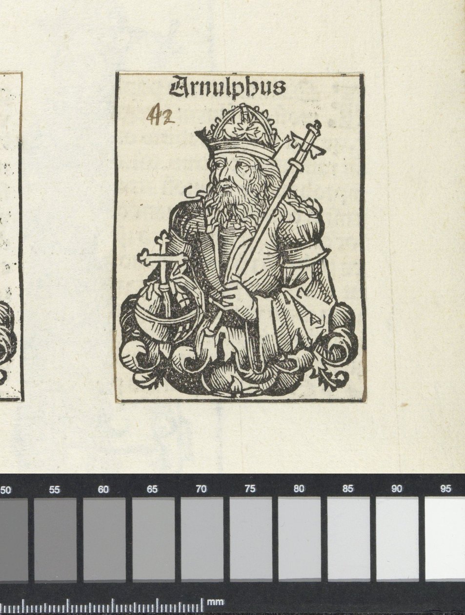Arnulf z Karyntii, z „Liber Chronicarum” Hartmanna Skull, Norymberga autorstwa Michael (workshop of) Wolgemut or Wolgemuth