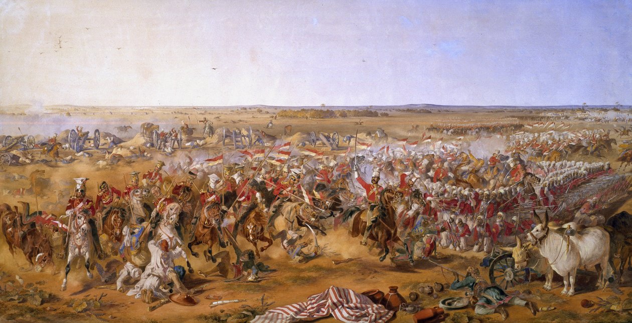 16. Ułanów, bitwa pod Aliwalem, 28 stycznia 1846 r. autorstwa Michael Angelo Hayes