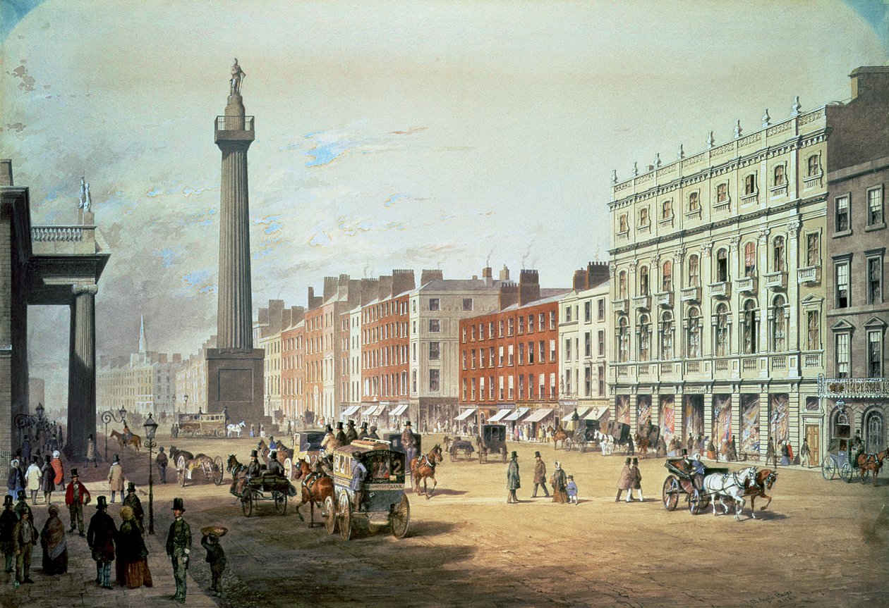 Sackville Street, Dublin autorstwa Michael Angelo Hayes
