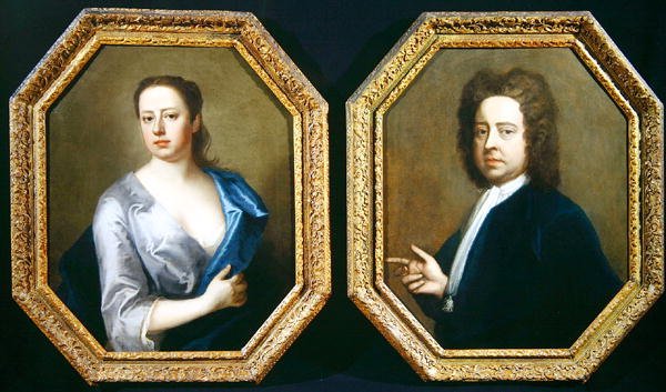 Artysta Hugh Howard (1675-1737) i jego żona Thomasine Langston Howard autorstwa Michael Dahl