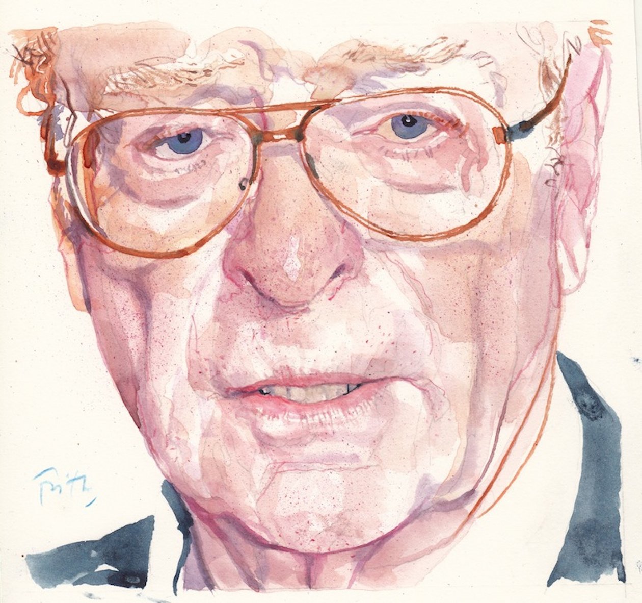 Michael Caine (akwarela) autorstwa Michael Frith