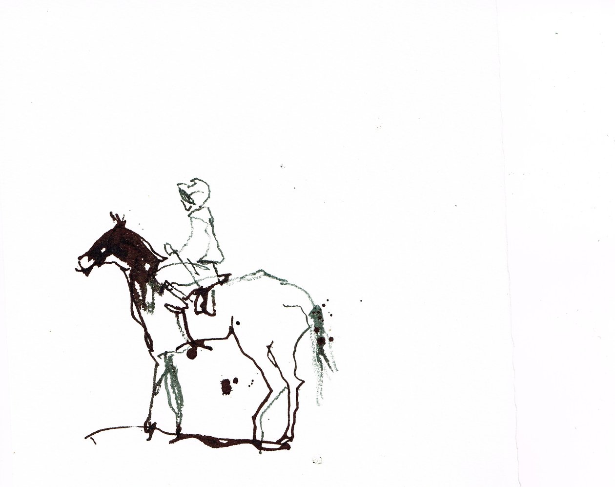 Bez tytułu, 2018 (akwarela na papierze) autorstwa Michael Frith