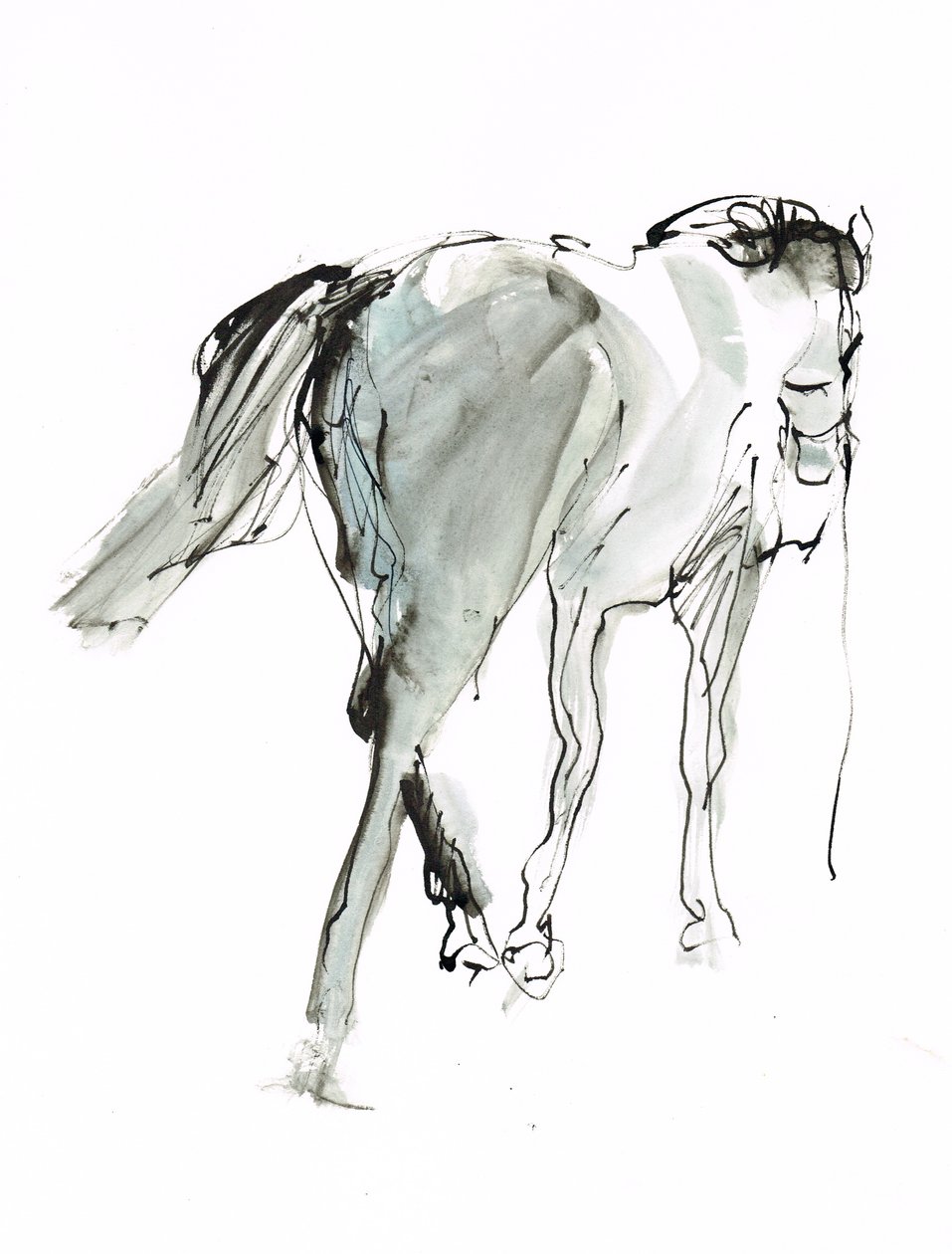 Bez tytułu, 2018 (akwarela na papierze) autorstwa Michael Frith