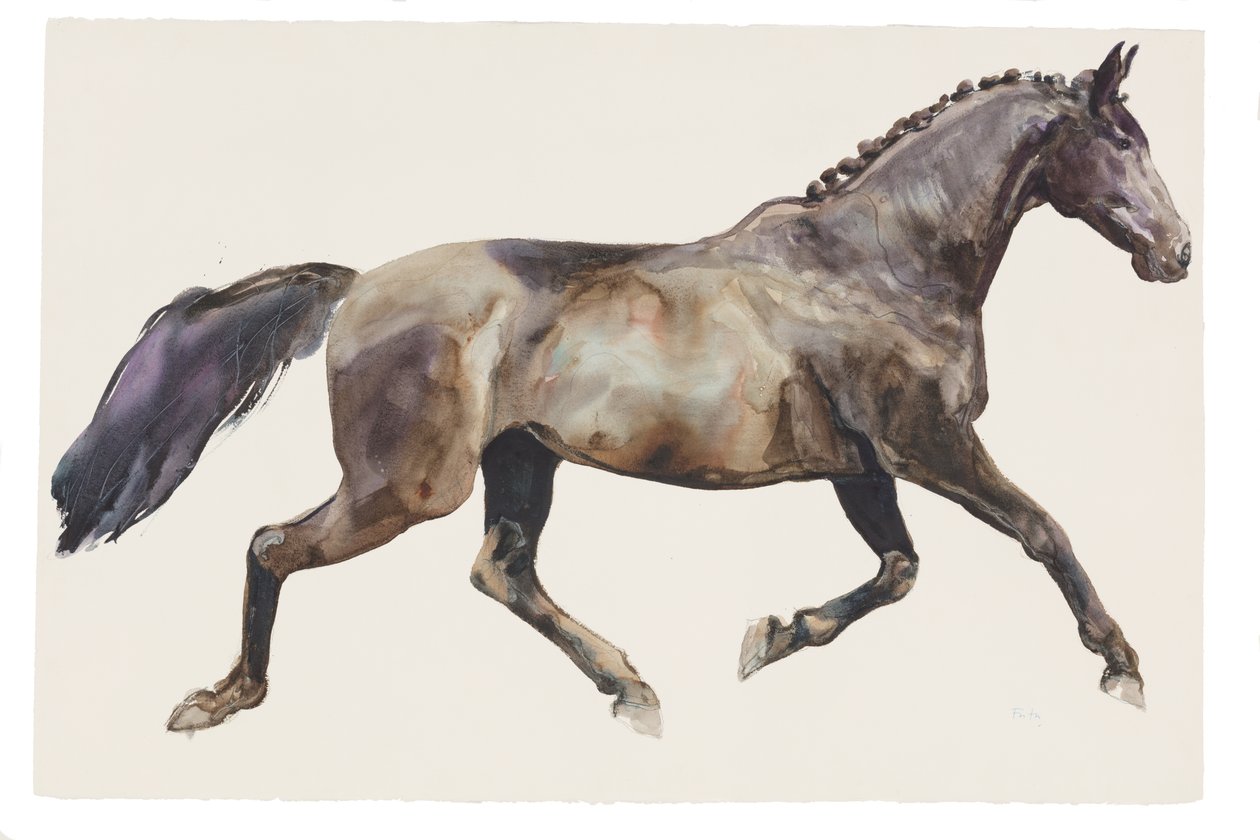 Bez tytułu, 2018 (akwarela na papierze) autorstwa Michael Frith