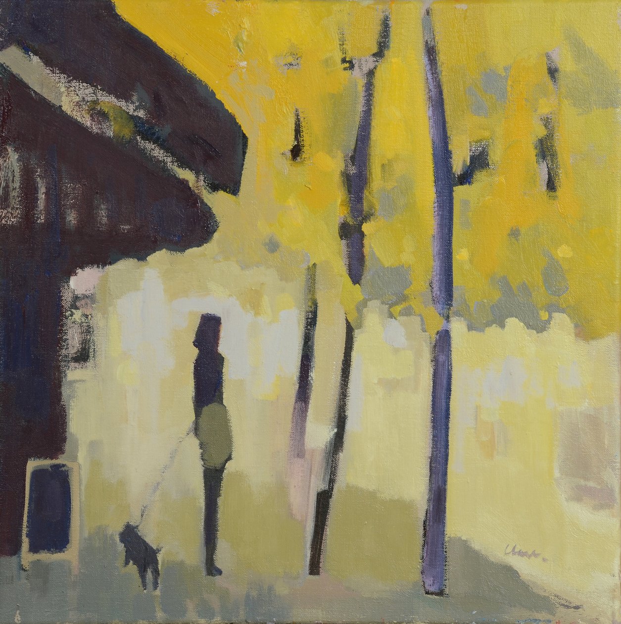 Spacer nad Sekwaną, 2015 (olej na płótnie) autorstwa Michael G. Clark