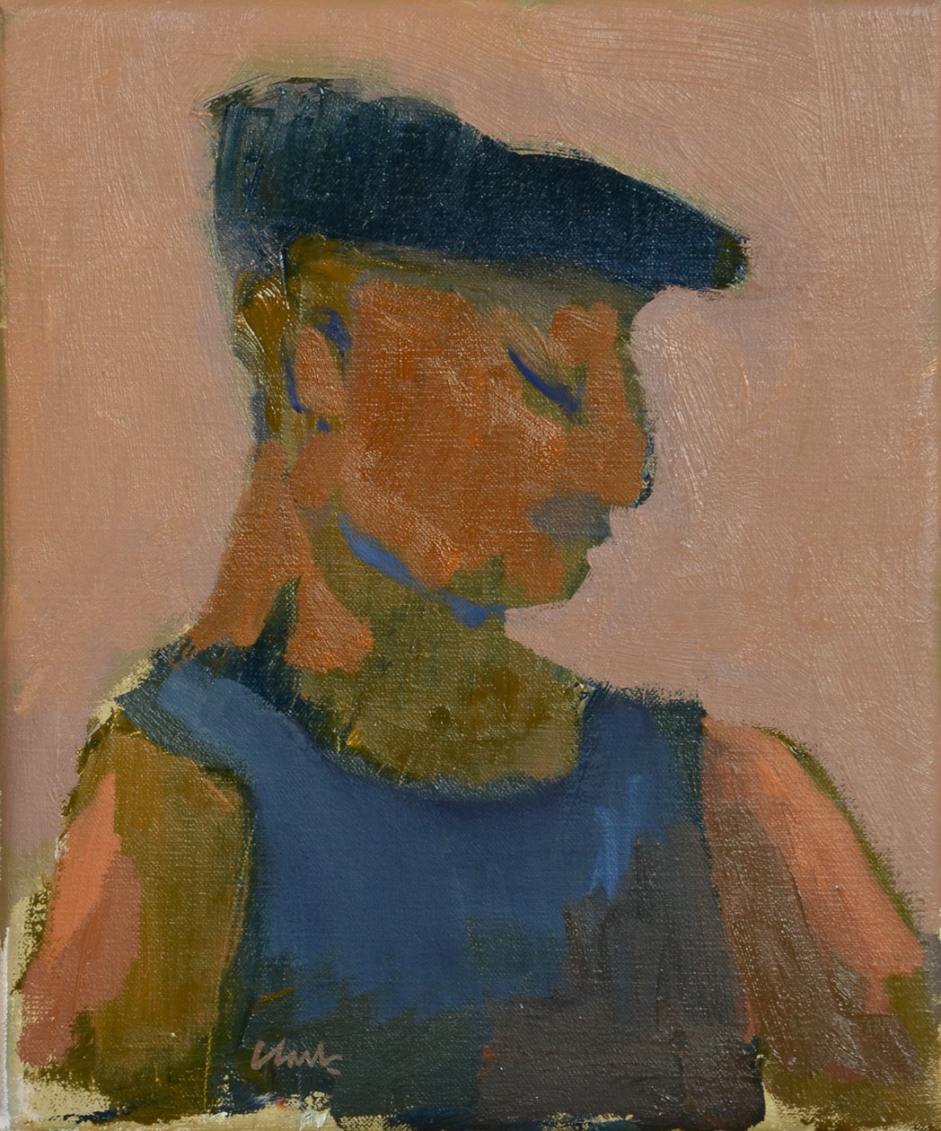 Dapper Man, Dzień targowy, 2016 (olej na płótnie) autorstwa Michael G. Clark