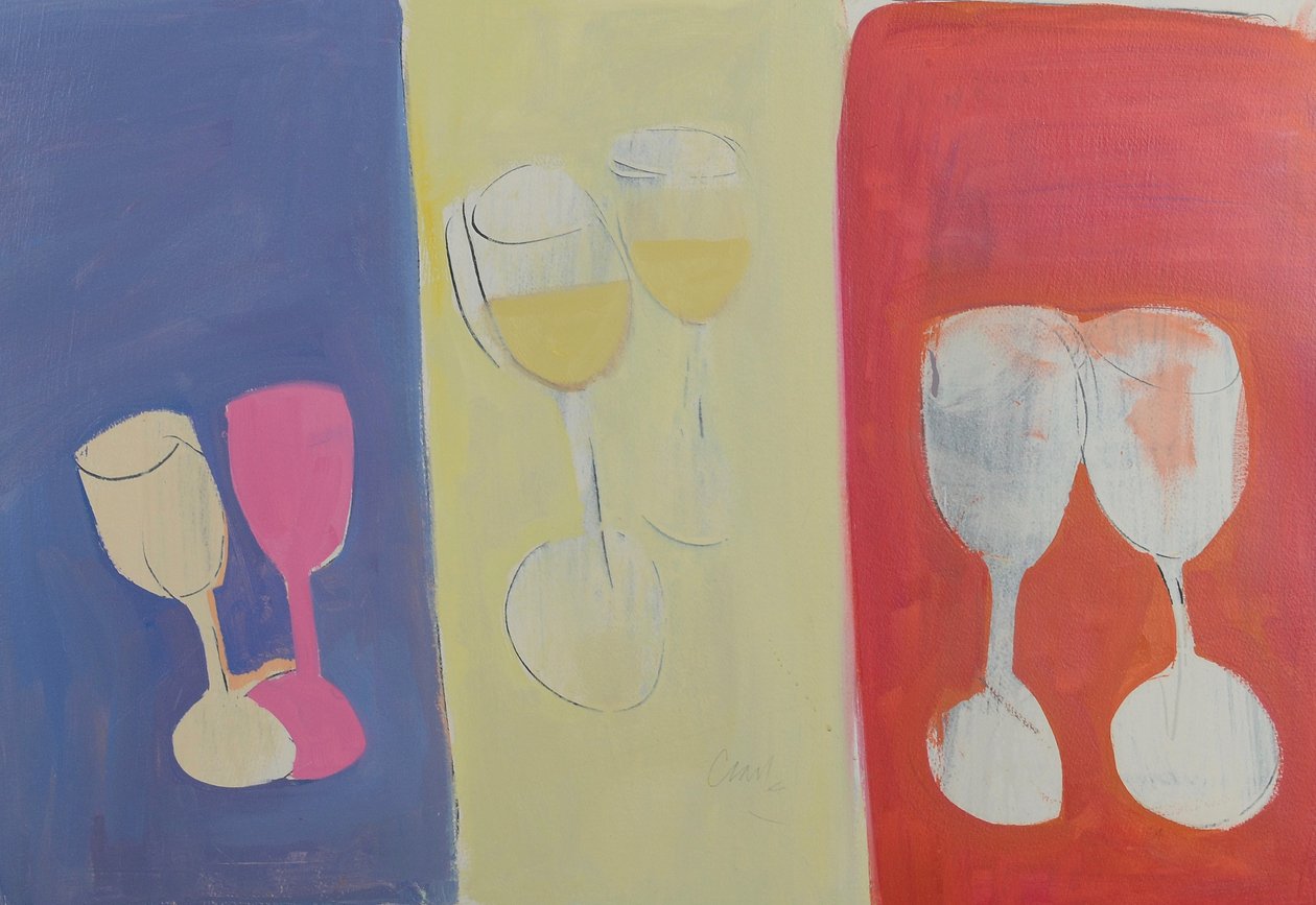 Wspomnienia z Francji, 2016 (mixed media) autorstwa Michael G. Clark