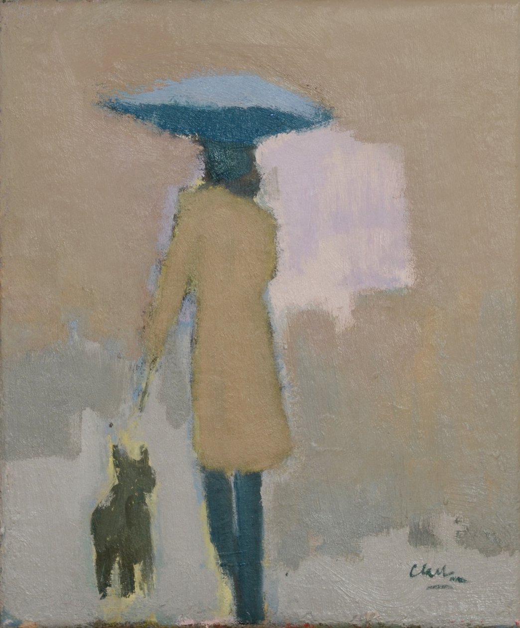 Paryżanin, 2017 (olej na płótnie) autorstwa Michael G. Clark