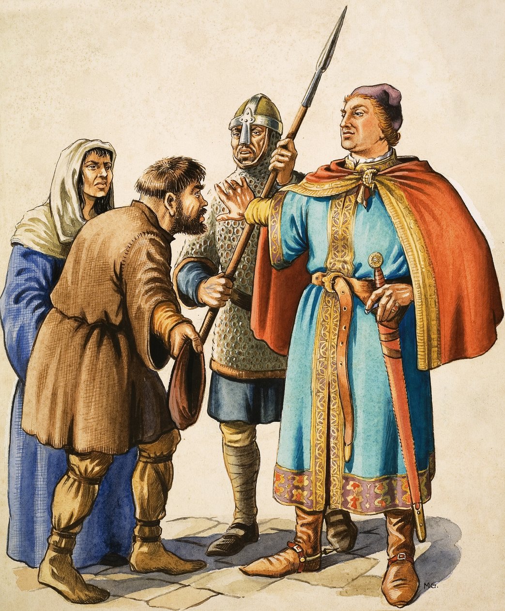 Henryk II wysłuchuje skarg pokornego poddanego autorstwa Michael Godfrey