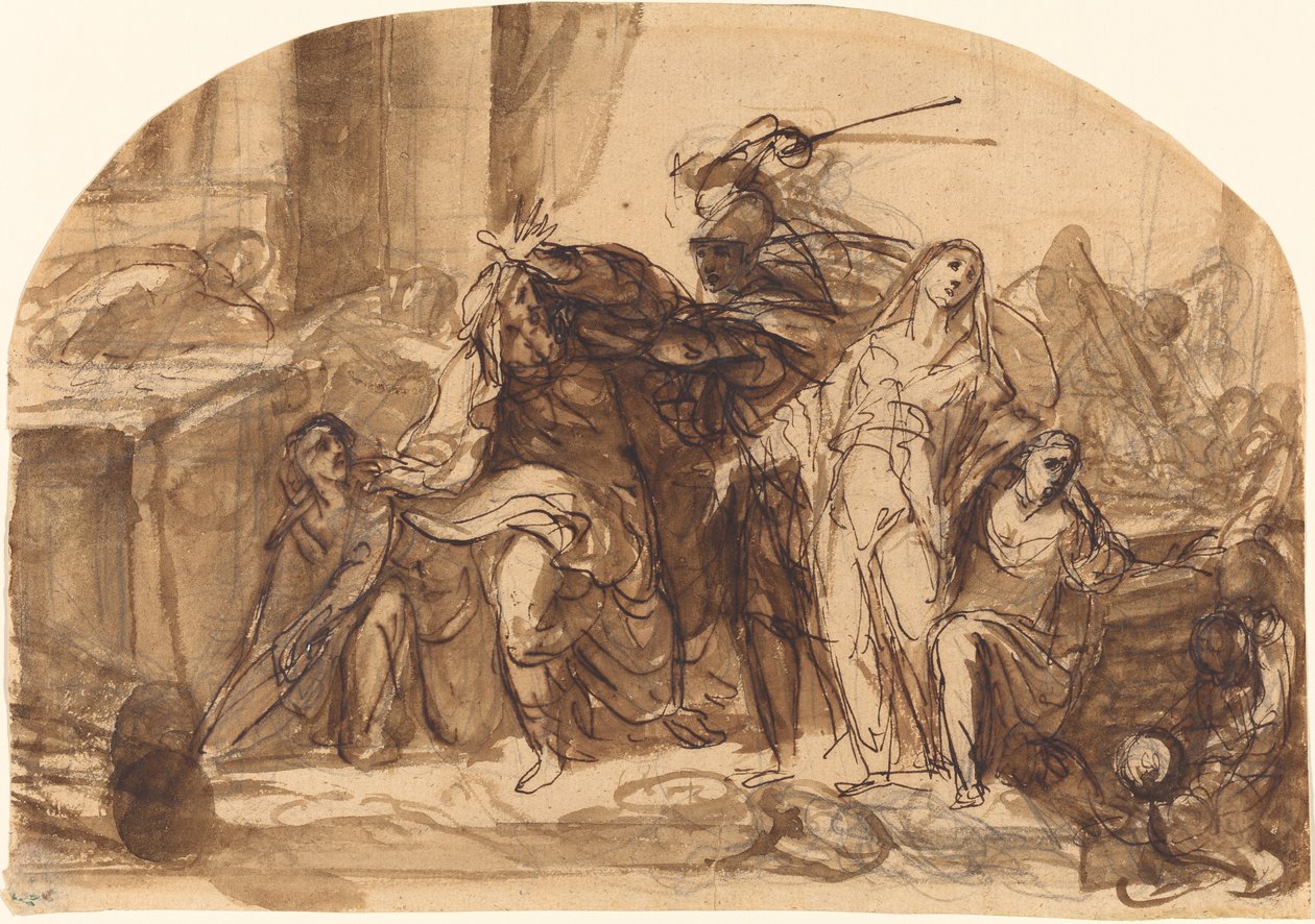 Śmierć Priama autorstwa Michael Lukas Leopold Willmann