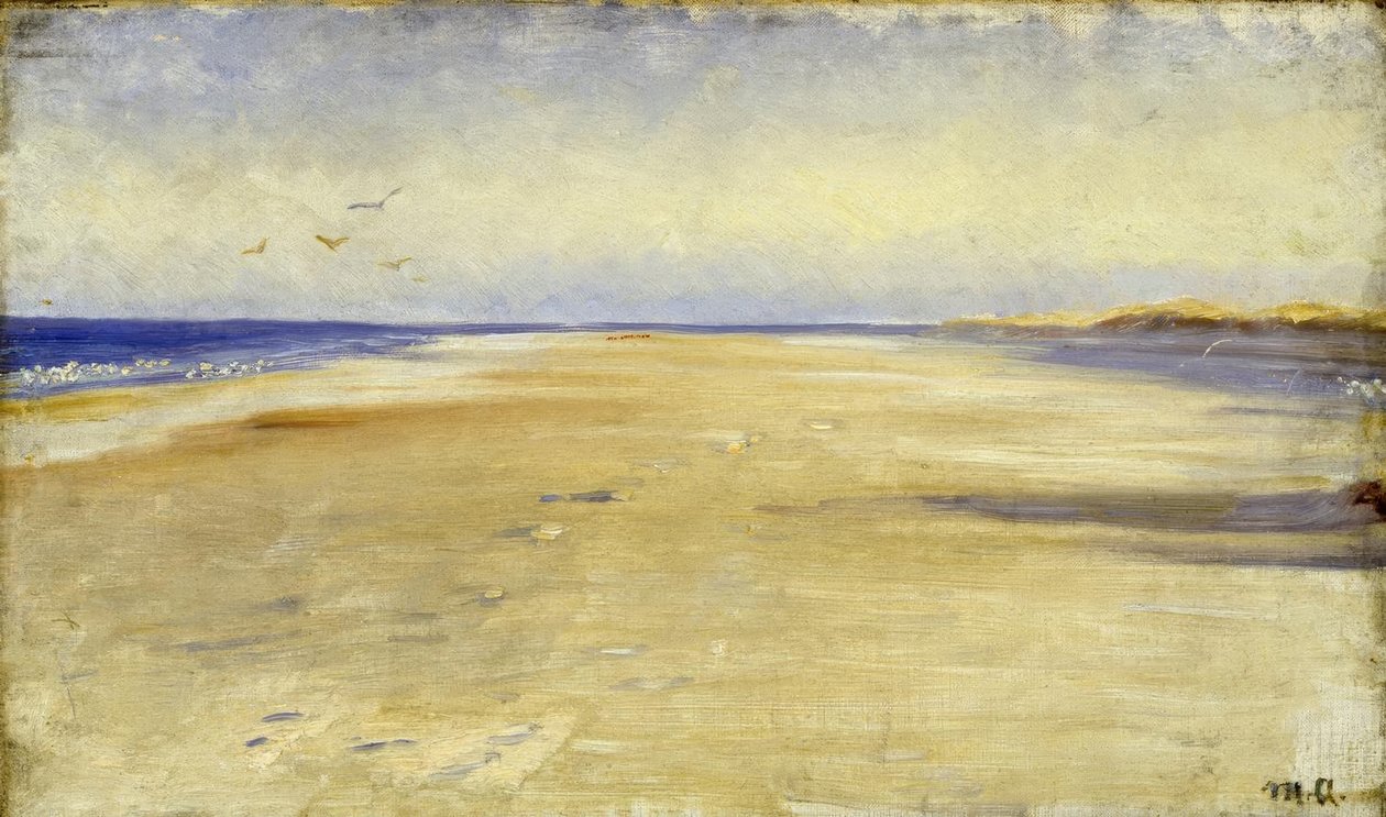 MP Ancher, Na plaży w pobliżu Skagen autorstwa Michael Peter Ancher