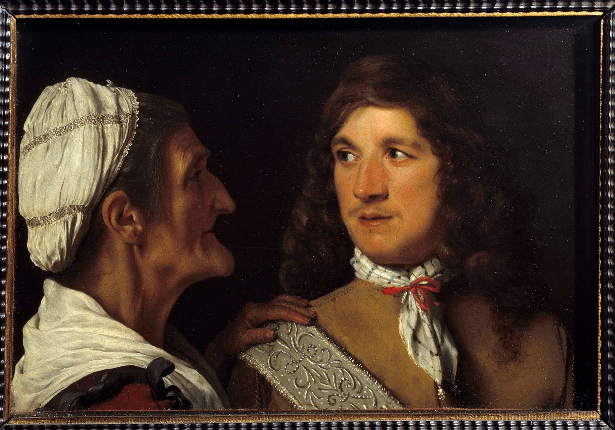 Młody człowiek i swat Obraz Michaela Sweerta (Michiel Sweert autorstwa Michael Sweerts