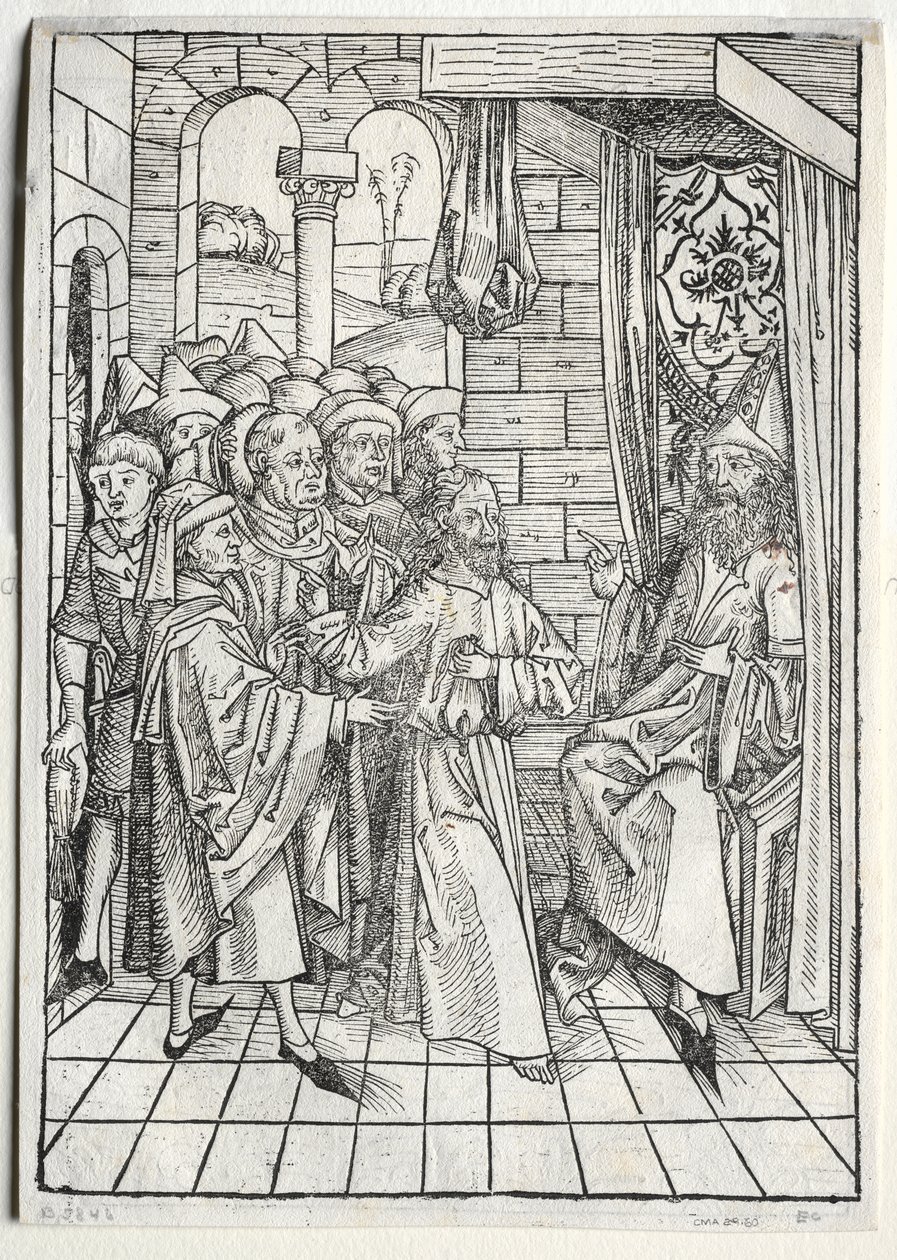 Skarbnik: Chrystus przed Kajfaszem (verso) autorstwa Michael Wolgemut