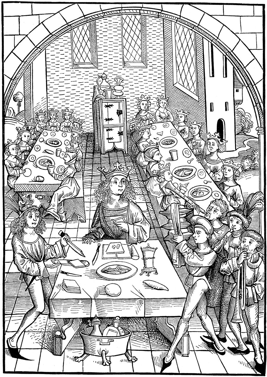 Ilustracja do książki Schatzkammer, 1490-1491 autorstwa Michael Wolgemut