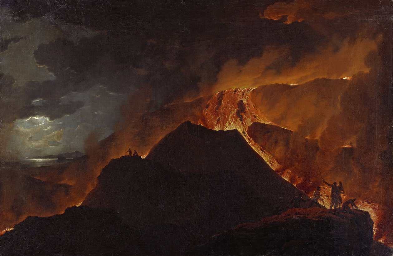Neoklasycyzm: Erupcja Wezuwiusza par Wutky, Michael (1739-1822) autorstwa Michael Wutky