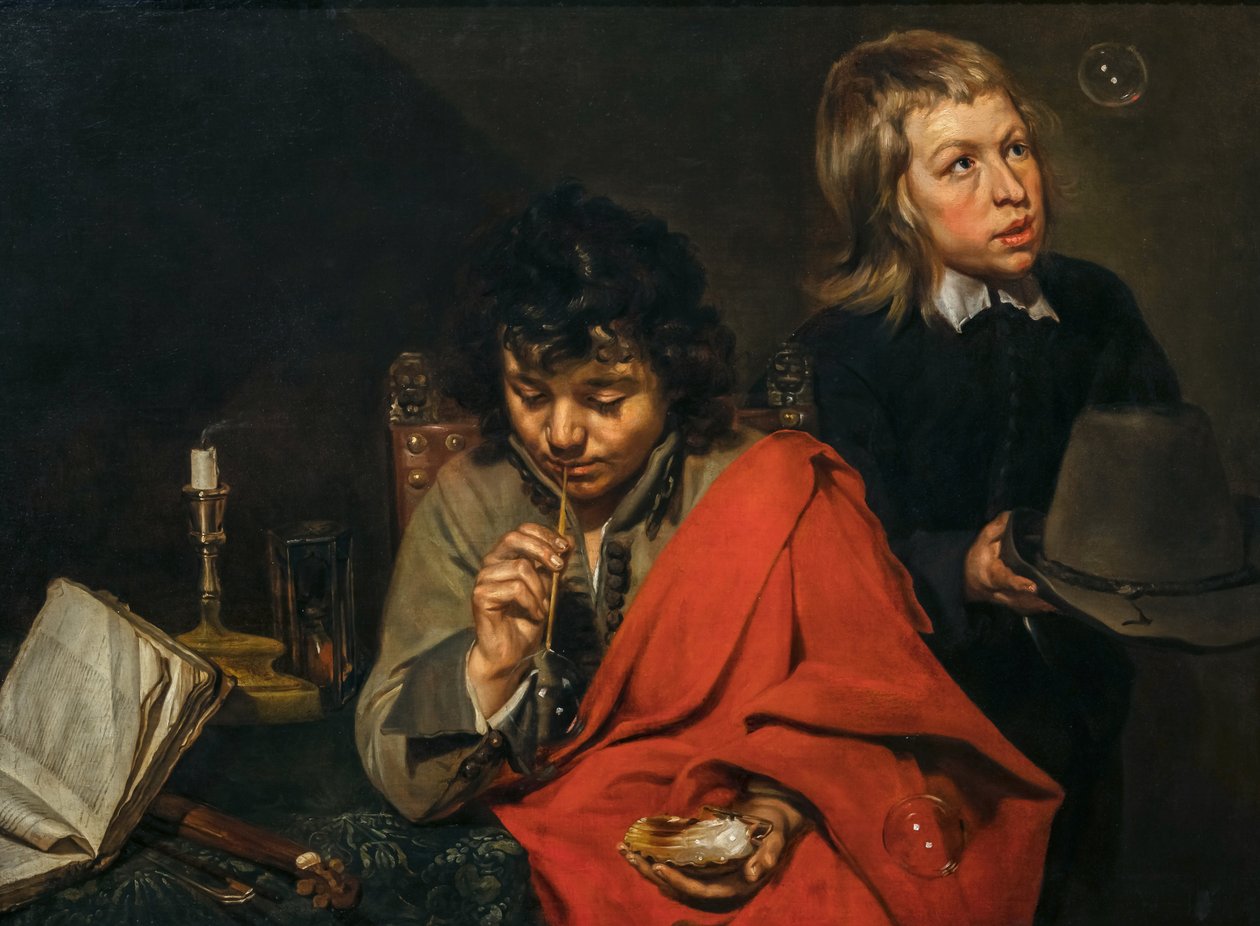 Chłopcy puszczający bańki, ok. 1640 (olej na płótnie) autorstwa Michaelina Wautier