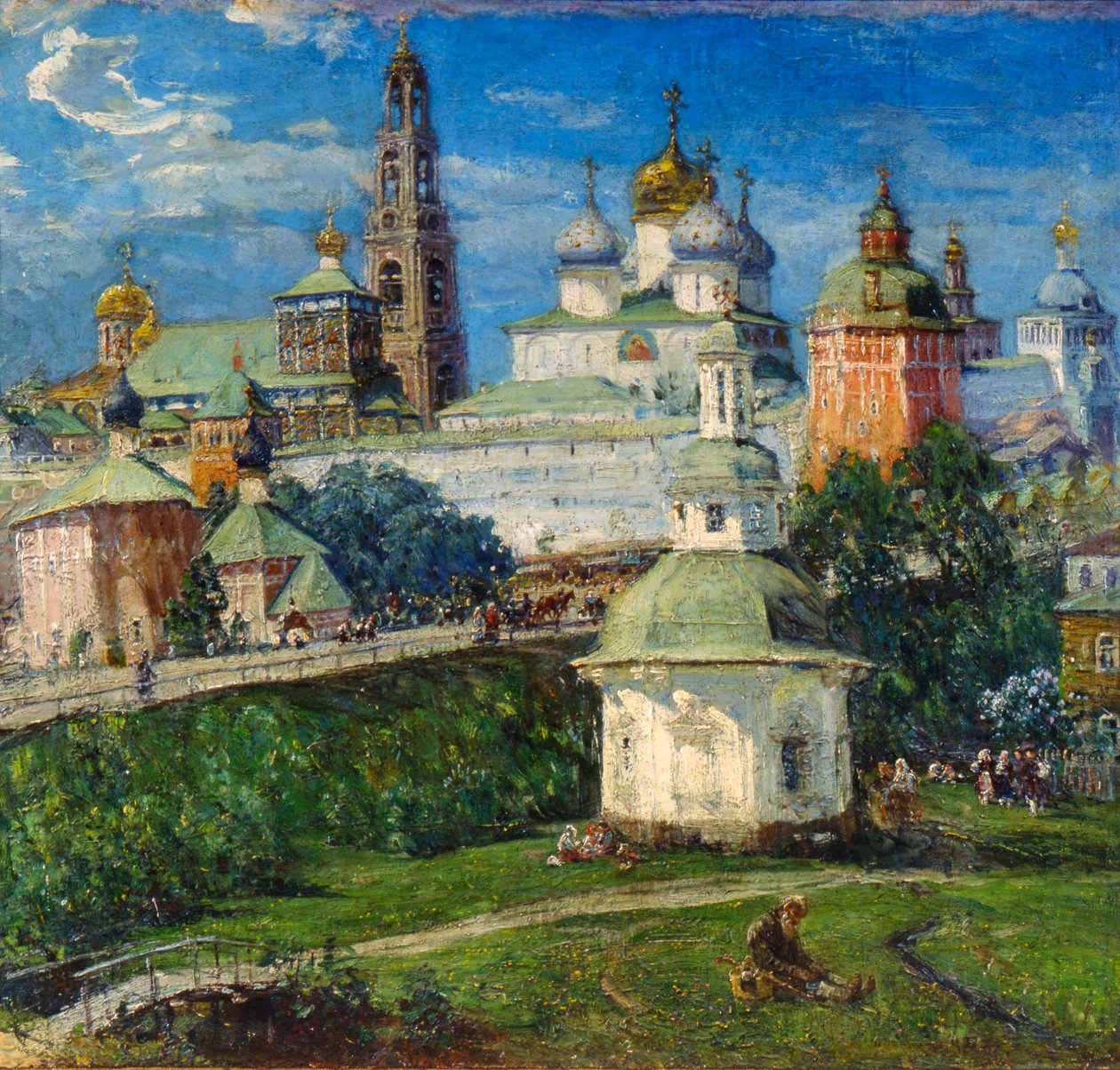 Ławra Trójcy św. Sergiusza w Sergijew Posad, lata 1910. autorstwa Michail Boskin
