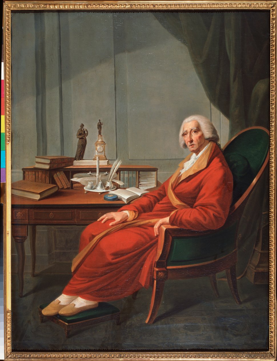 Portret cesarskiego kanclerza Rosji hrabiego Iwana Ostermana (1725-1811) (portret cesarskiego kanclerza Rosji hrabiego Iwana Ostermana) - Obraz Michaiła Fiodorowicza Wołnowa (1759-1826), olej na płótnie autorstwa Michail Fyodorovich Voinov