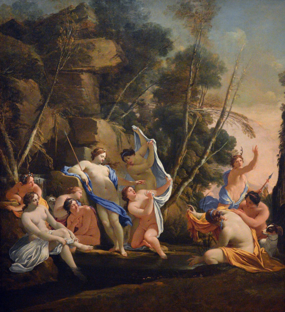 Diana i Actaeon autorstwa Michel Dorigny
