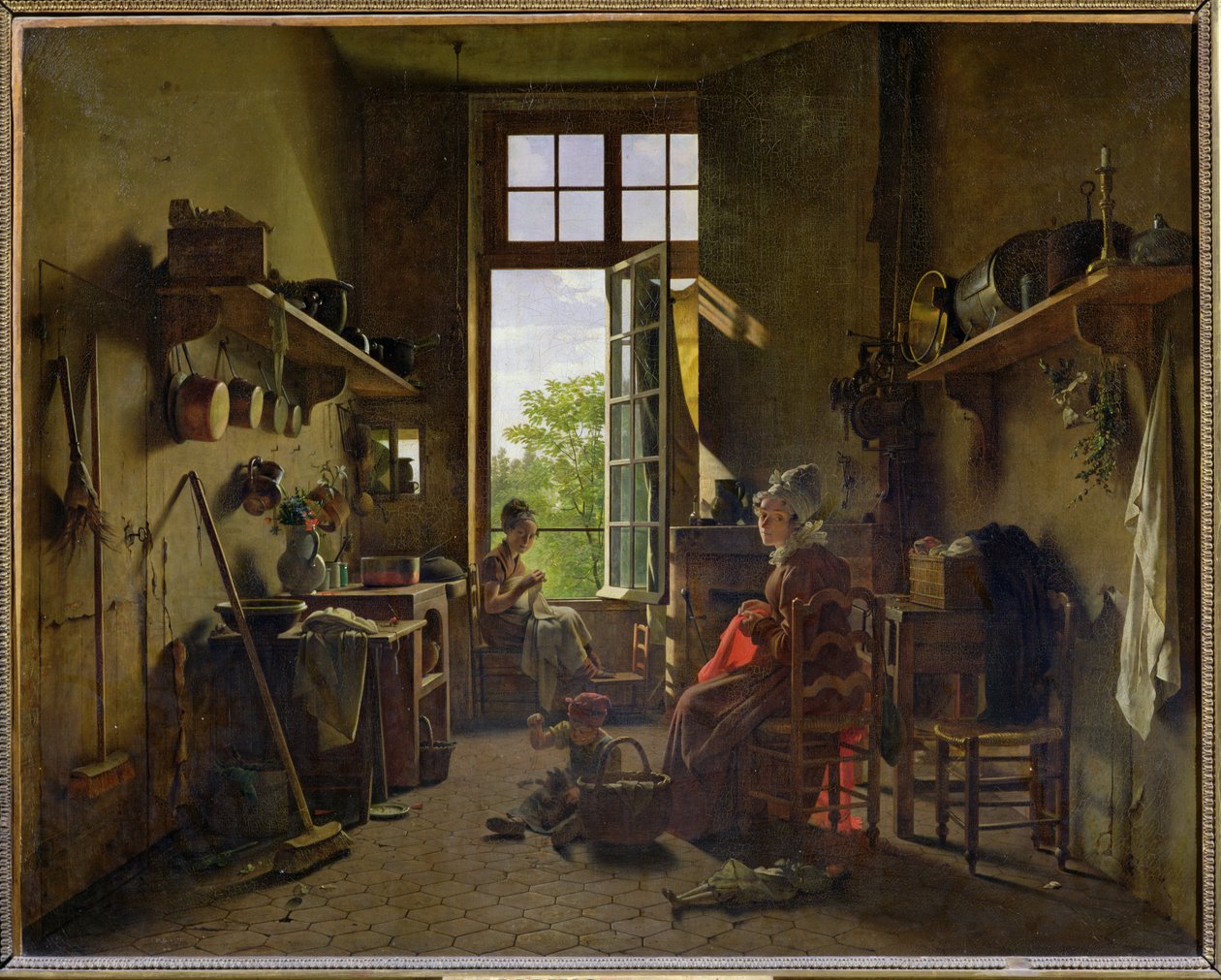 Wnętrze kuchni, 1815 autorstwa Michel Martin Drolling