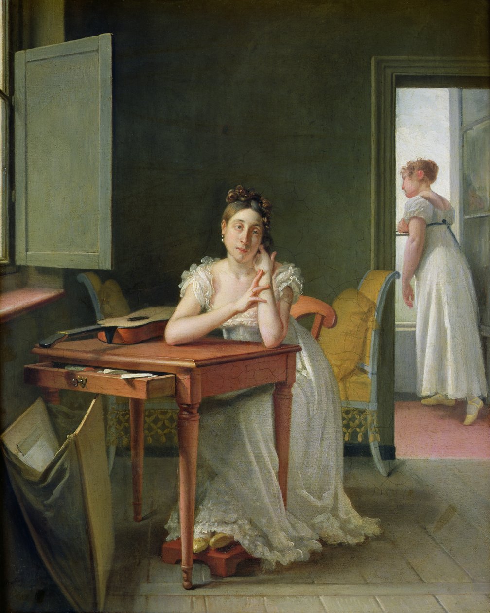Portret Marceliny Desbordes-Valmore (1786-1859) autorstwa Michel Martin Drolling