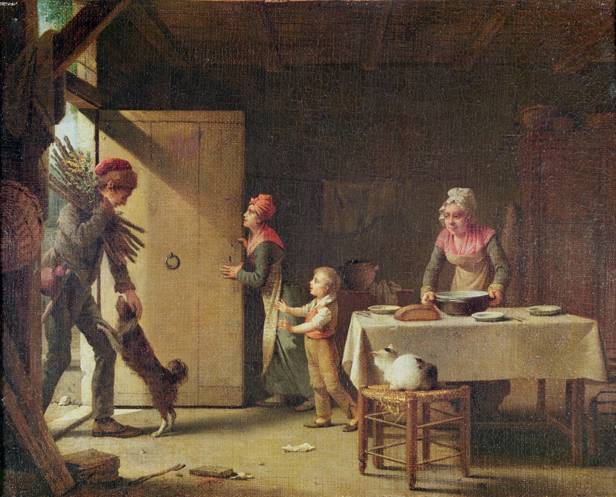 Rodzina Rustykalna, 1815 autorstwa Michel Martin Drolling