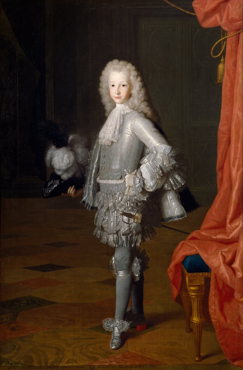 „„Portret Ludwika I Hiszpanii (1707-1724)”” (Ludwik I jako książę Asturii) Obraz Michała Anioła Houasse (1680-1730) 1717 Dim 172x112 cm Museo del Prado, Madryt autorstwa Michel Ange Houasse