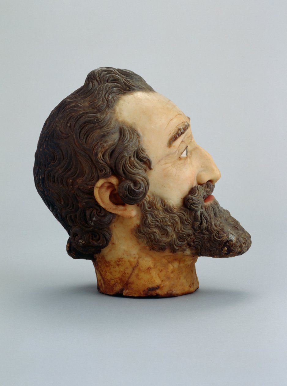 Król Henryk IV Francji, c.1610 (wosk) (patrz także 312138 i 312139) autorstwa Michel Bourdin