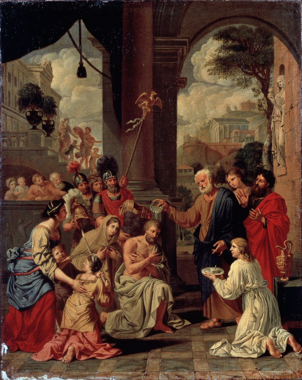 Chrzest św. Korneliusza setnika”, XVII w. autorstwa Michel Corneille the Elder