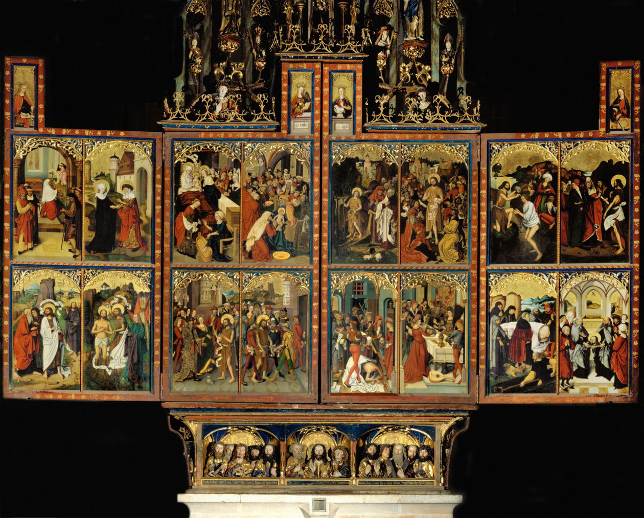 Ołtarz główny kościoła klasztornego w Blaubeuren autorstwa Michel Erhart