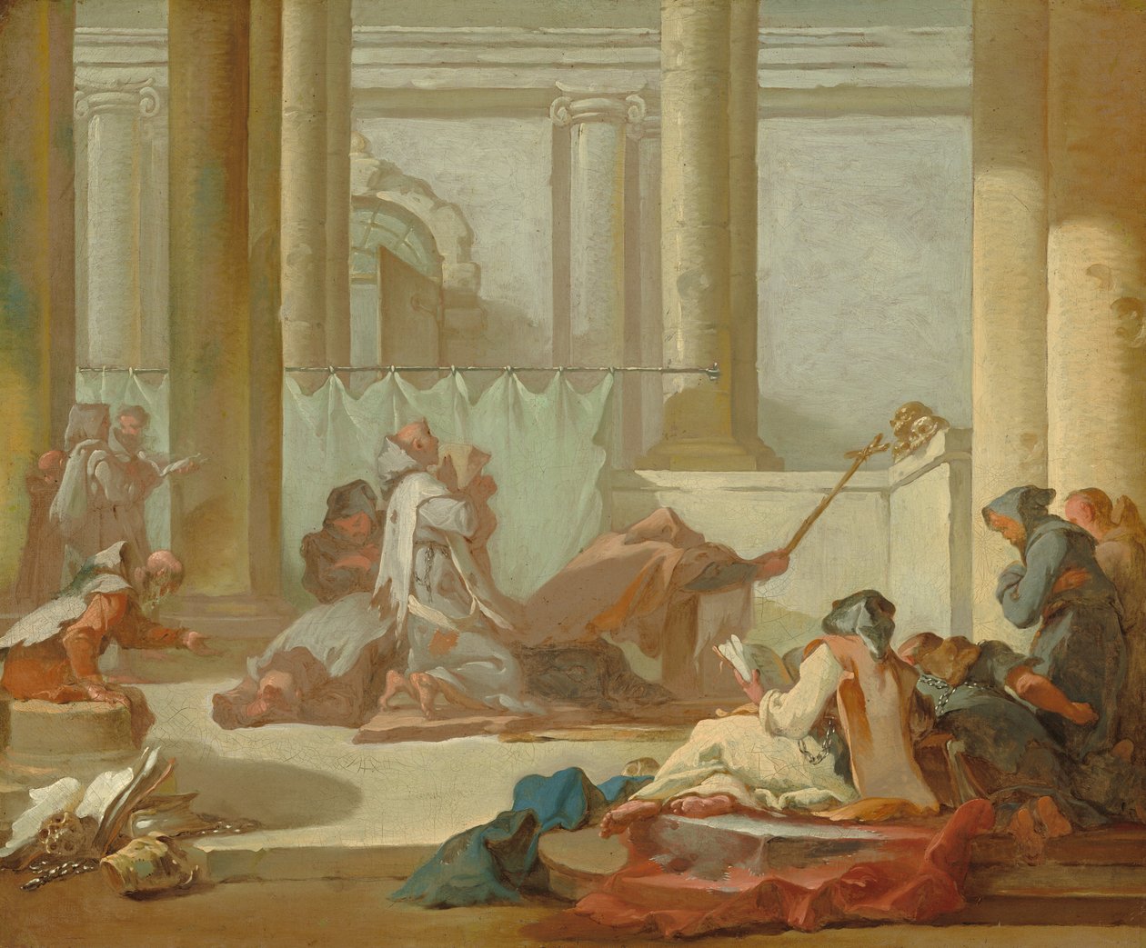 Adoracja Czaszek, c. 17331734. autorstwa Michel Francois Dandre Bardon