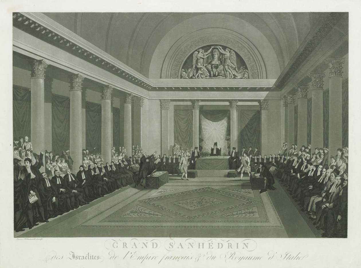 Wielki Sanhedryn Izraelitów przez Napoleona I, 1806. autorstwa Michel François Damame Demartrais