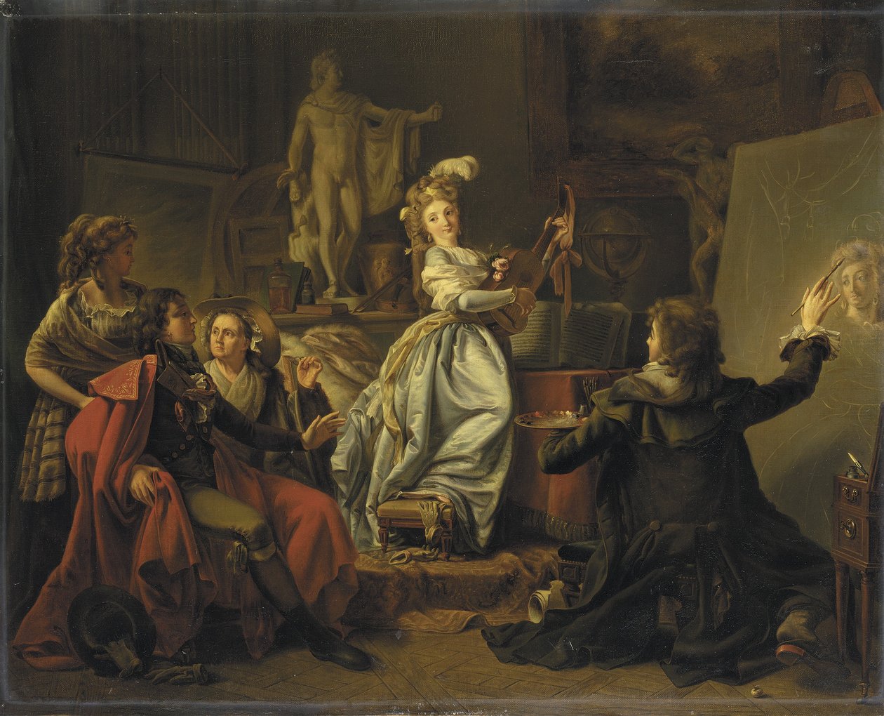 W Pracowni Artysty, ok. 1792-95 autorstwa Michel Garnier