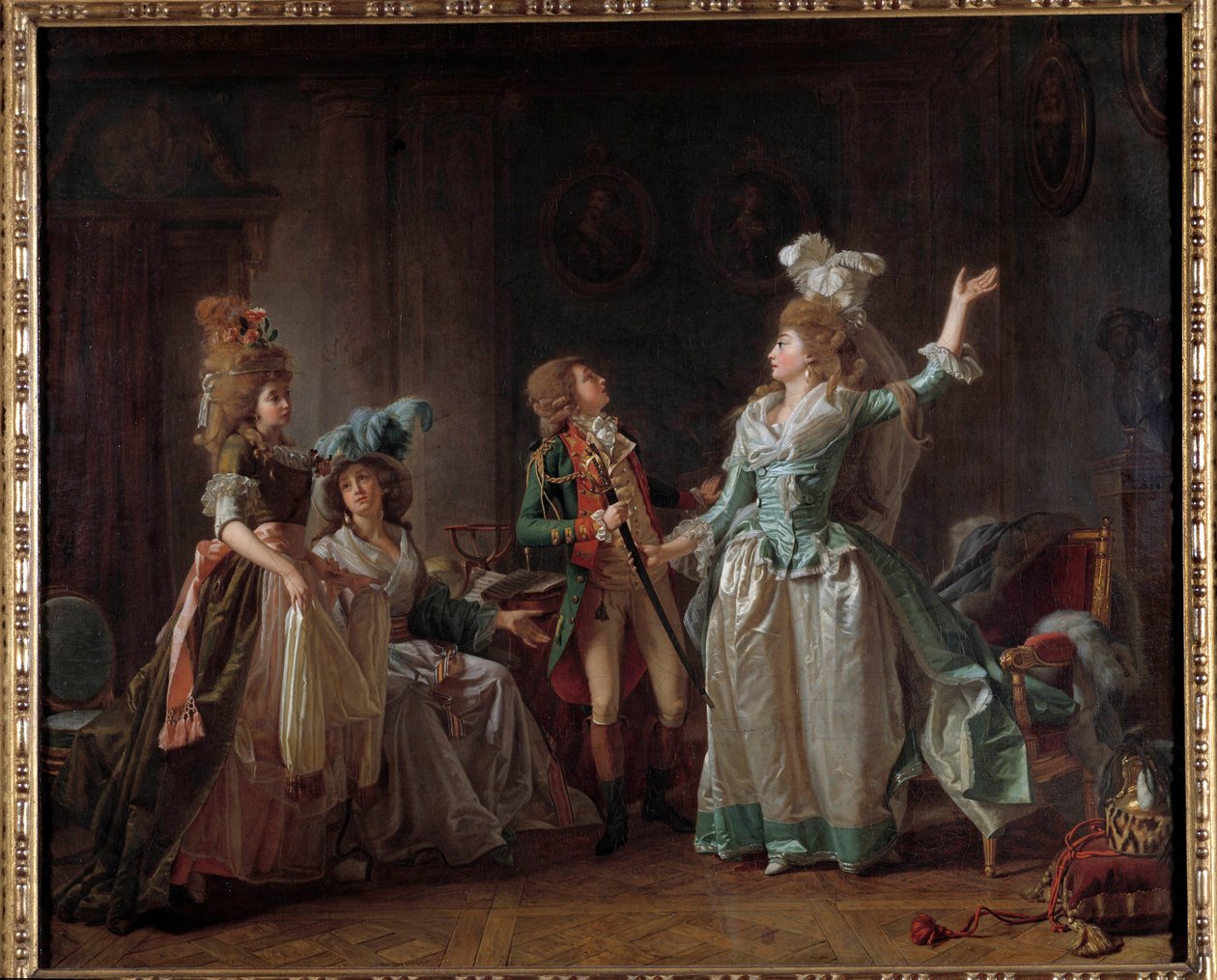 Odejście obrazu smoka Michela Garniera (1753-1819). 1780 wym. 0,54x0,65m. Paryż, Muzeum Carnavalet autorstwa Michel Garnier