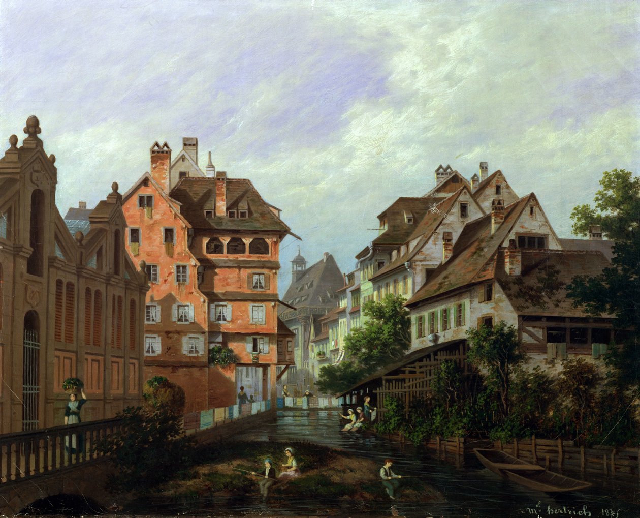 Rue des Tanneurs, Colmar, 1875 autorstwa Michel Hertrich
