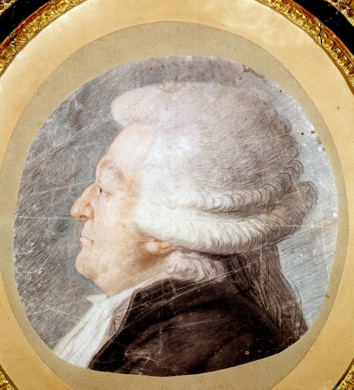 Portret Honore Gabriela (Honore-Gabriel) Riqueti, hrabiego Mirabeau (1749-1791) w stroju deputowanego III państwa w 1789 roku. Rysunek Michel Honore Bounieu (1740-1814) autorstwa Michel Honore Bounieu