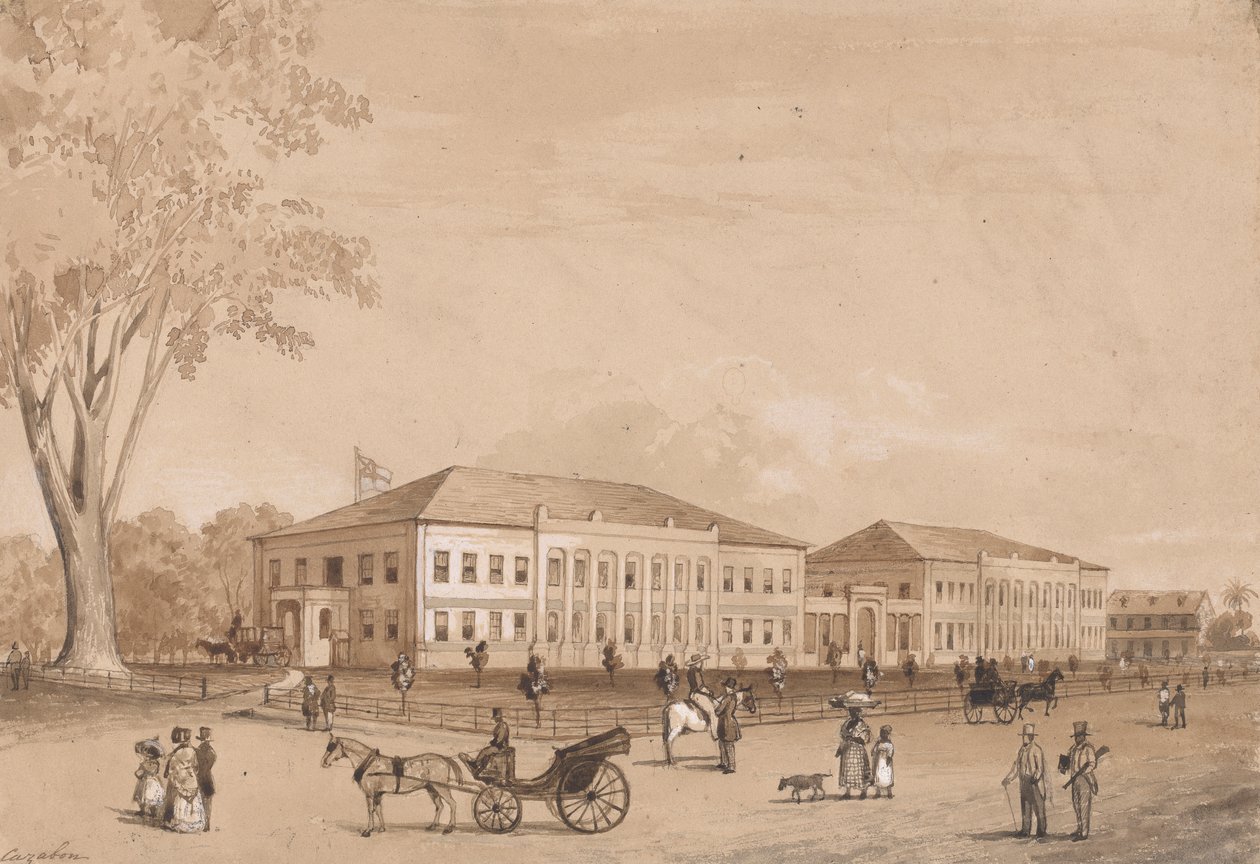 Budynki rządowe autorstwa Michel Jean Cazabon
