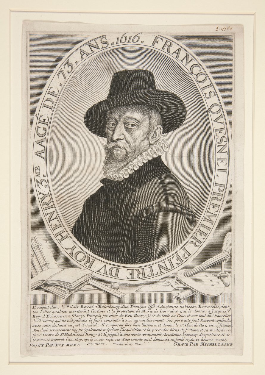 Francois Quesnel (1543-1619), w wieku 73 autorstwa Michel Lasne