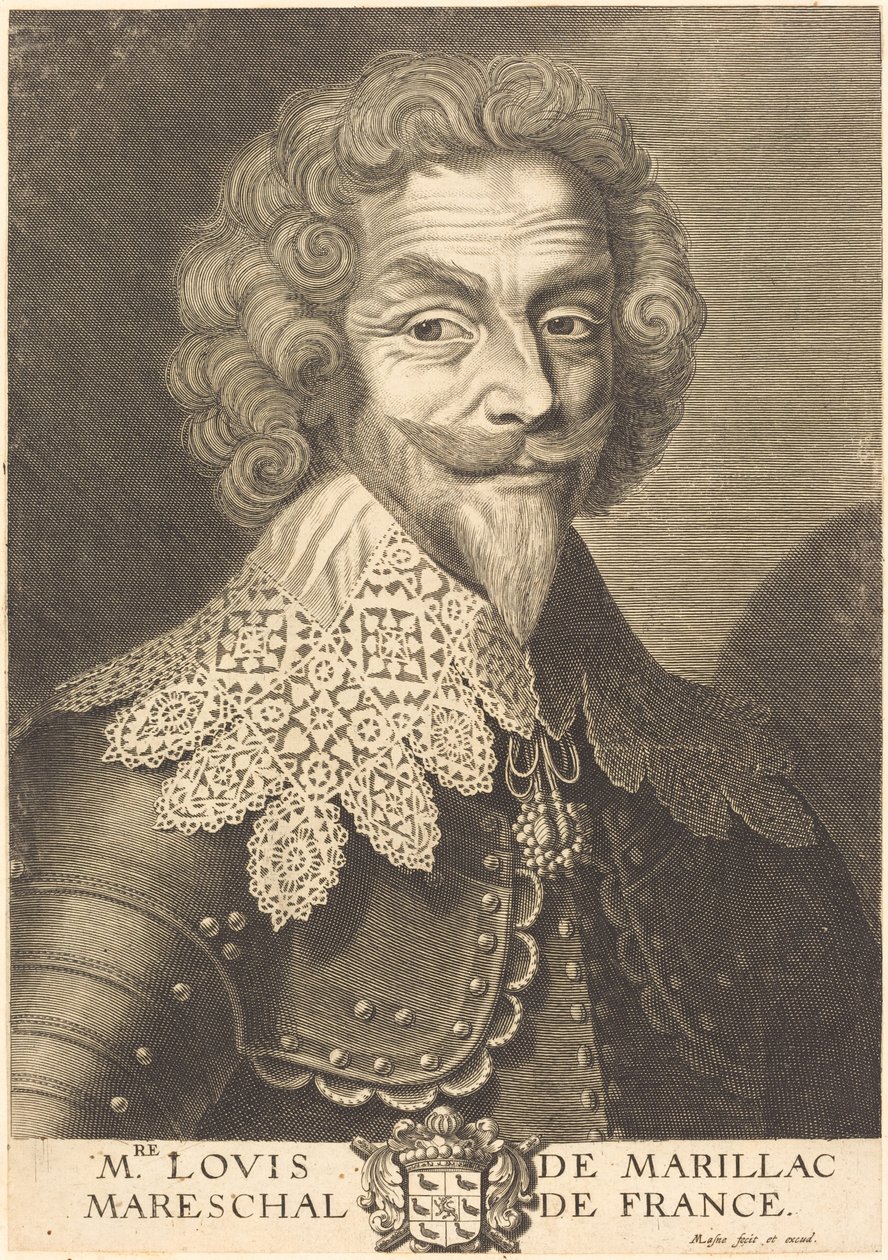 Louis de Marillac, książę Beaufort autorstwa Michel Lasne