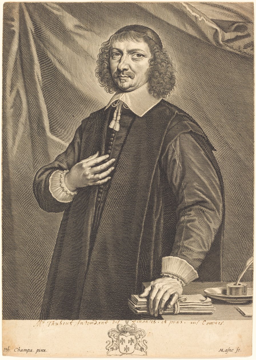 Jacques Thubeuf autorstwa Michel Lasne after Philippe de Champaigne